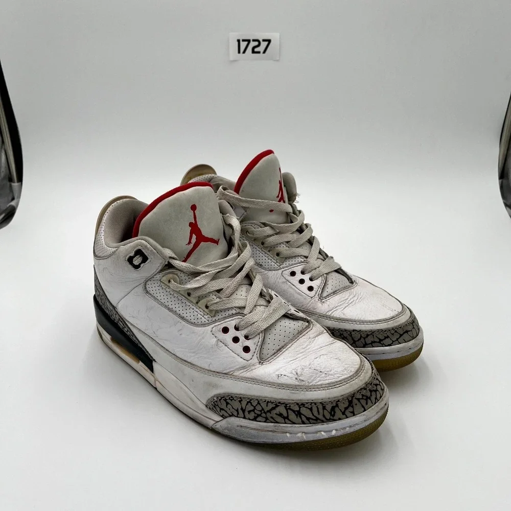 Nike Air Jordan 3 Retro 923096-101 Mens 12 Casual Shoes Free Throw Line Sneaker